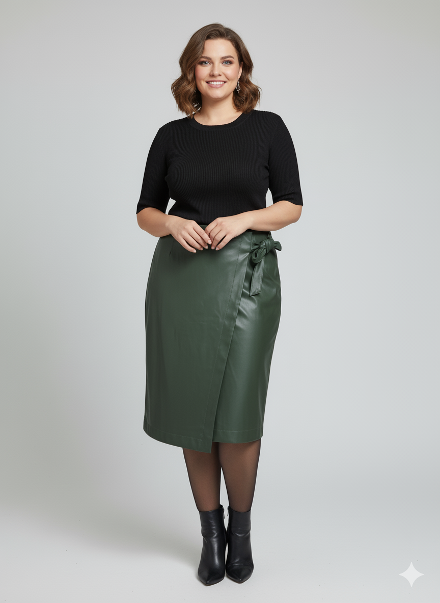 Gonna in ecopelle Taglie Comode