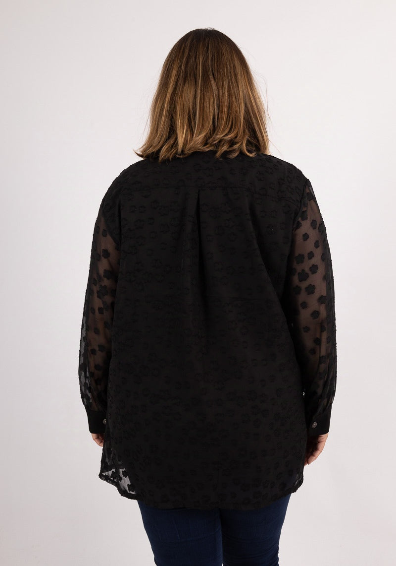 Camicia Ricami Fiori