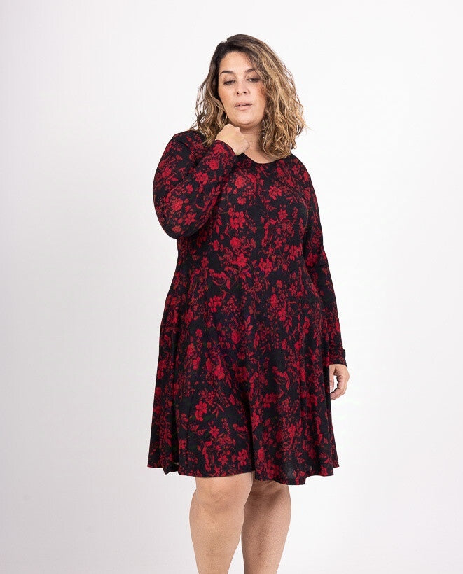 Vestito Taglie Comode a Fiori