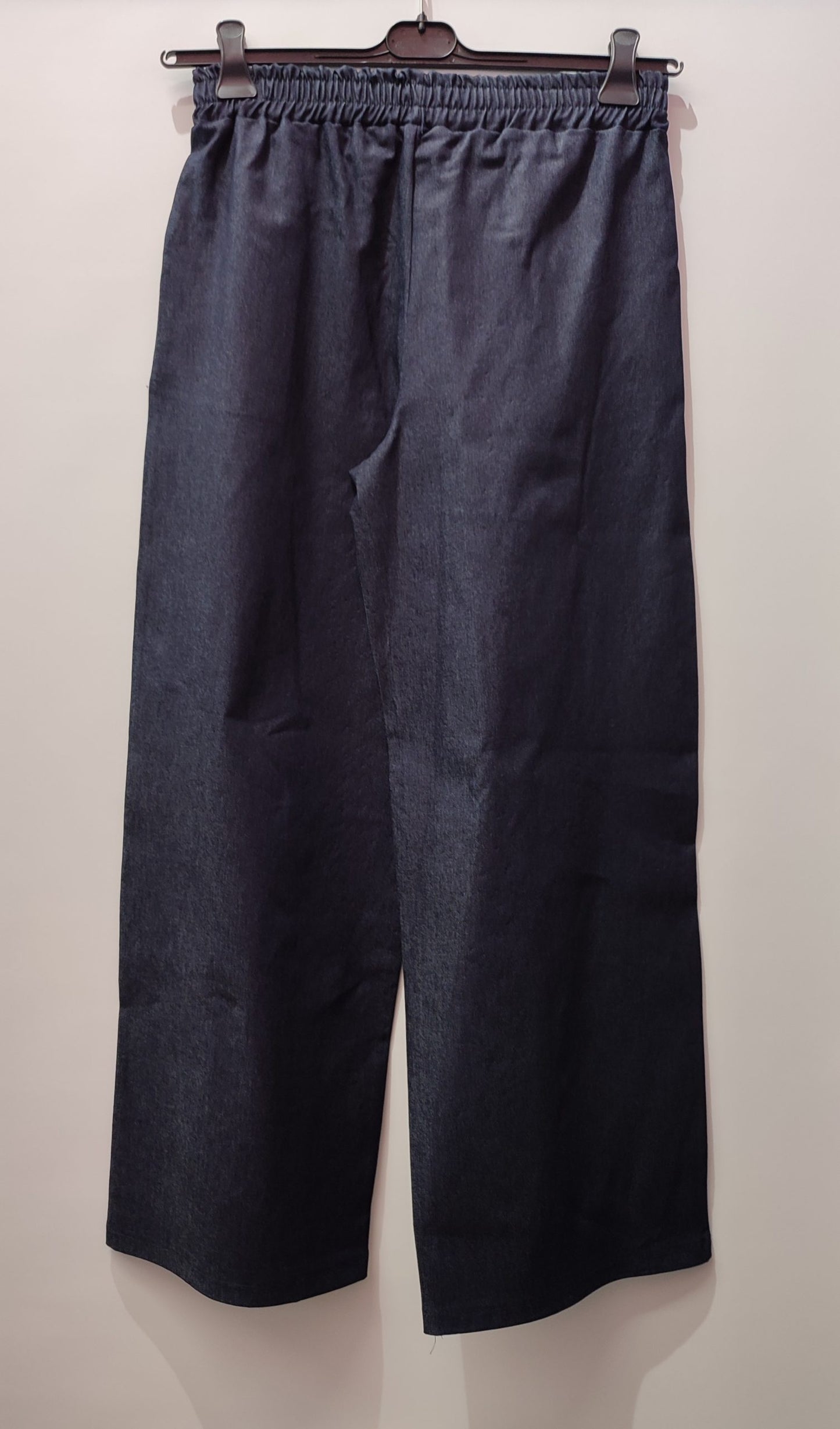 Pantaloni effetto denim elasticizzato