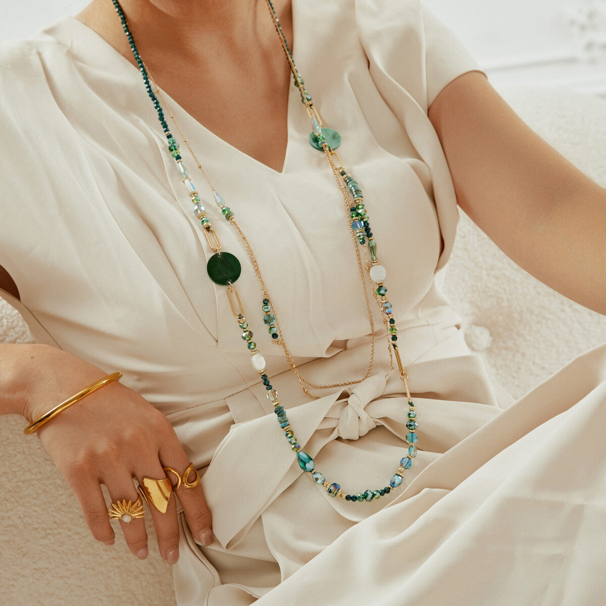 Collana lunga in resina