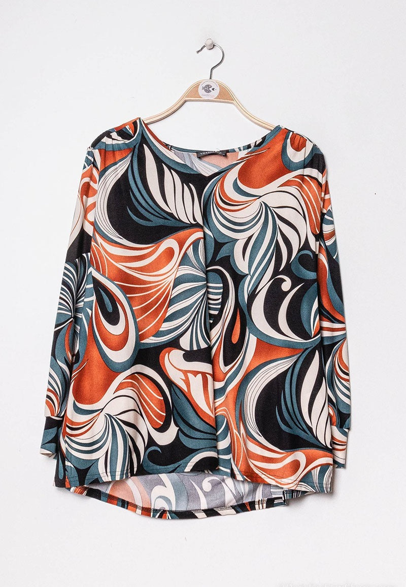 Blusa fantasia multicolor