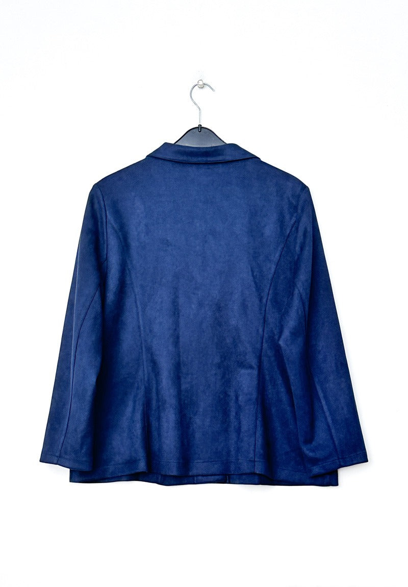Giacca in pelle scamosciata