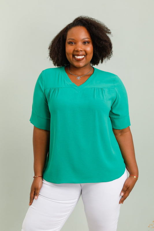 Camicetta Donna Verde Taglie Comode – Comoda e Fresca