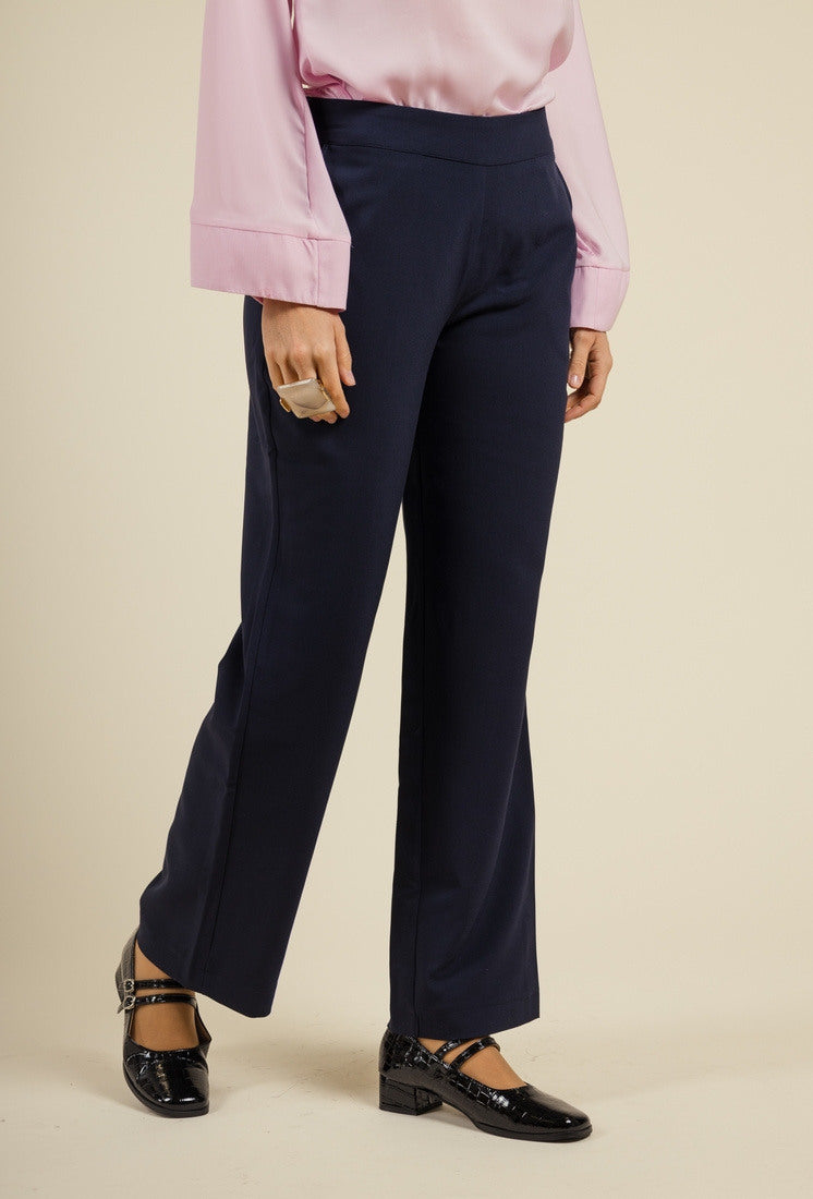 Pantalone a Palazzo "Samy”– Gamba Dritta e Chiusura Laterale