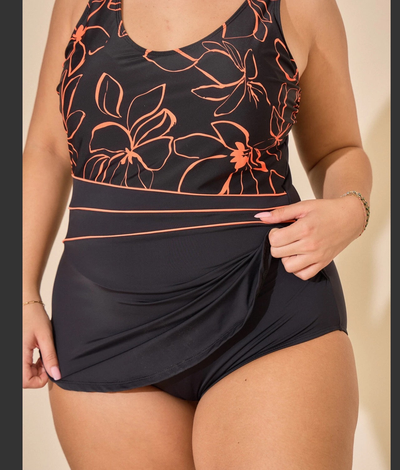 COSTUME INTERO CURVY CON GONNELLINA FANTASIA FLOREALE