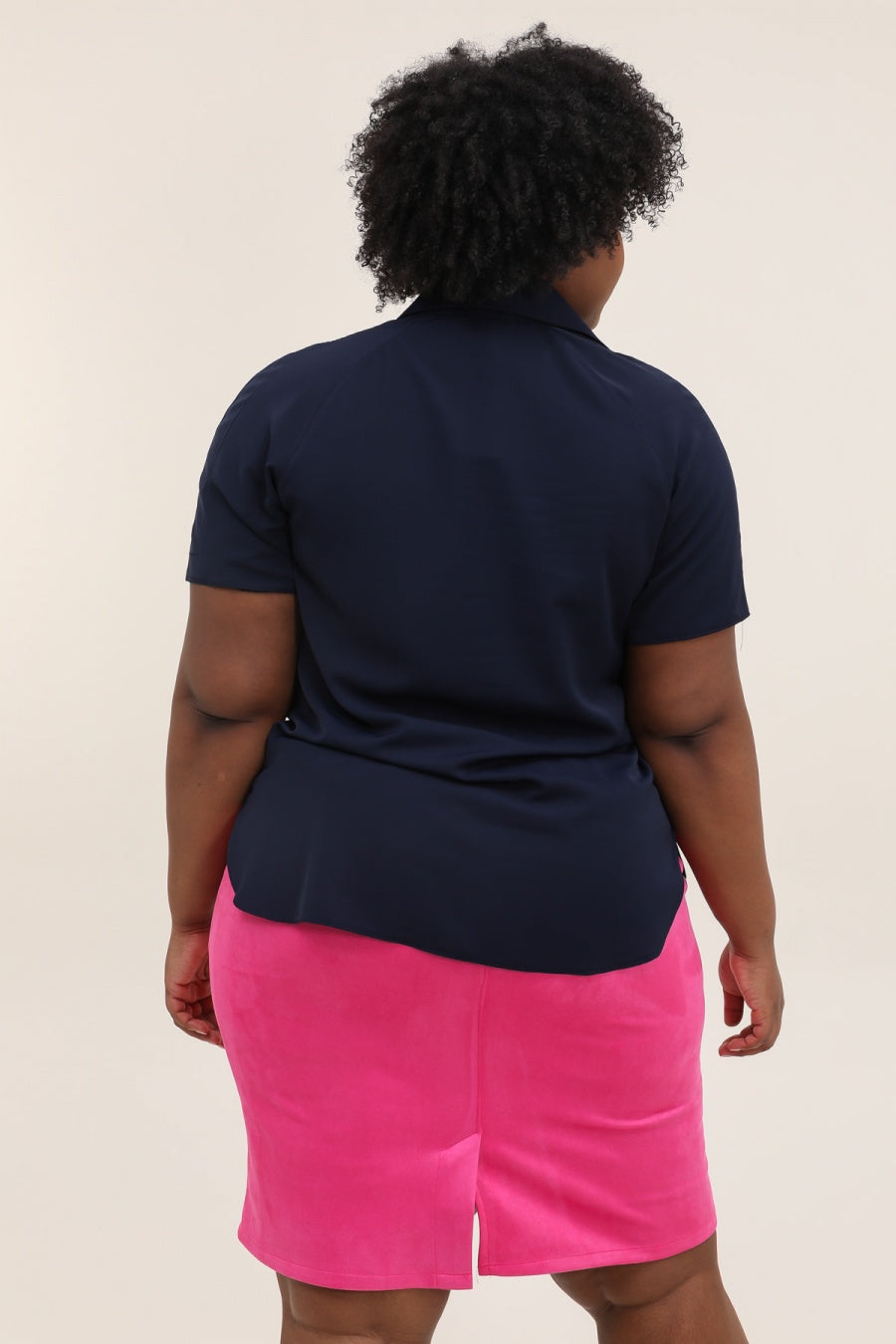 Camicia Donna Taglie Comode Effetto Satin