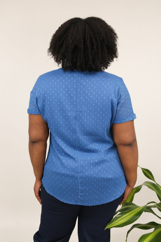 Maglia Elegante Scollo a V con Lurex Dorato