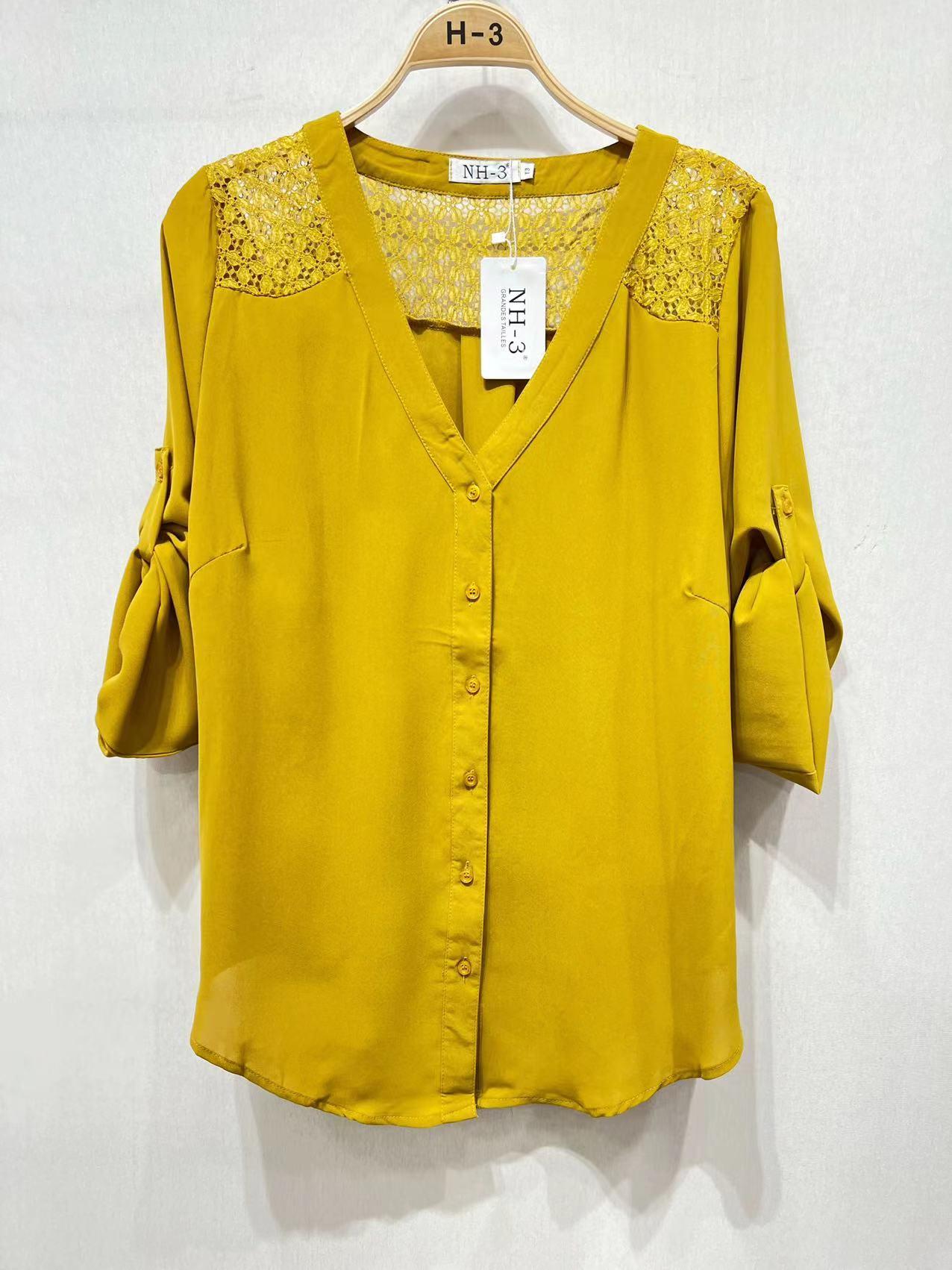 Camicia con dettagli in pizzo