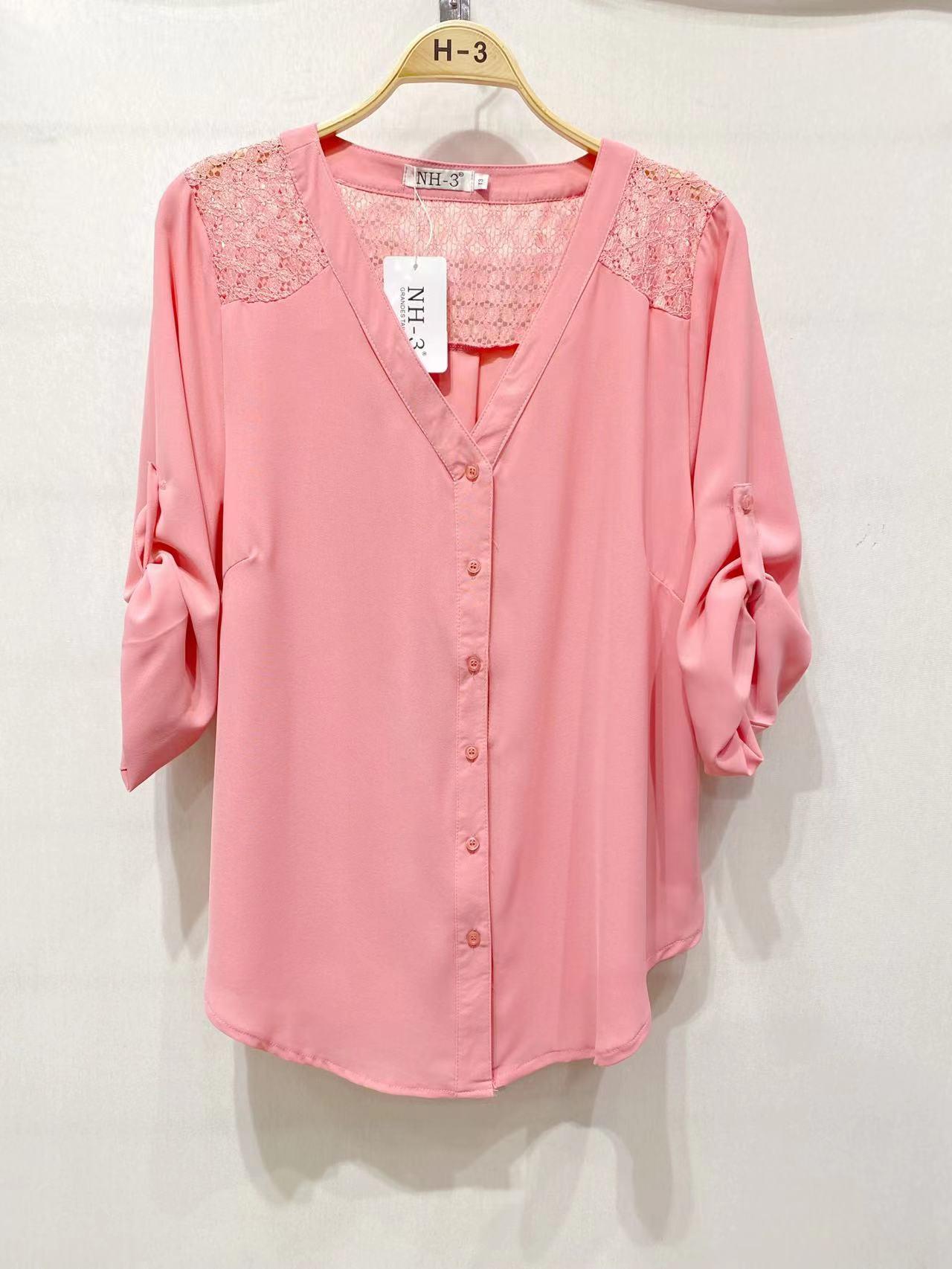 Camicia con dettagli in pizzo
