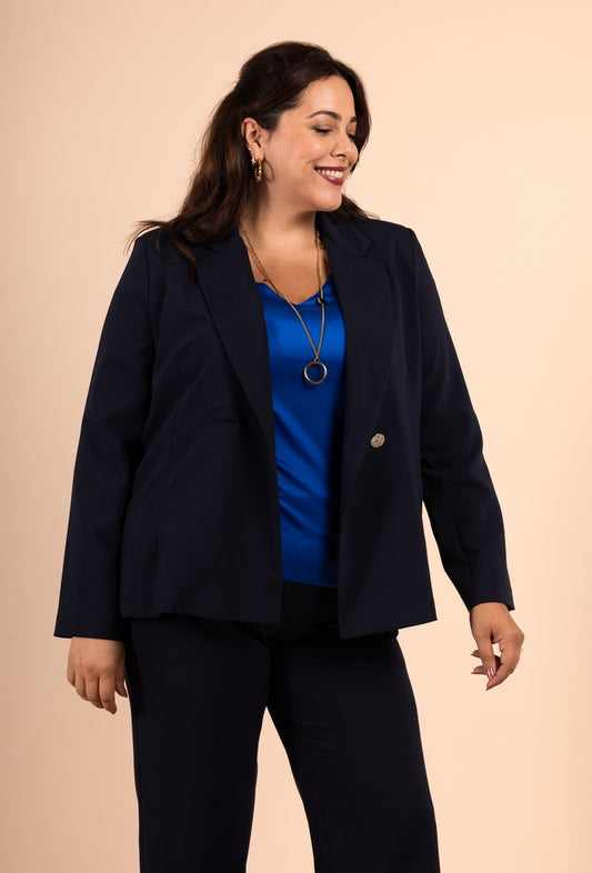 Tailleur Elegante Blu Navy – Made in France