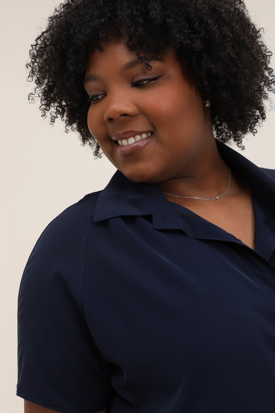 Camicia Donna Taglie Comode Effetto Satin