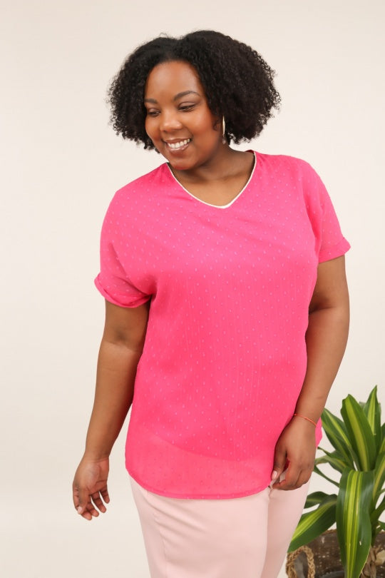 Maglia Elegante Scollo a V con Lurex Dorato