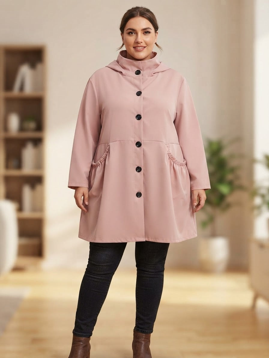 Trench Coat Donna Elegante e Versatile Taglie Comode