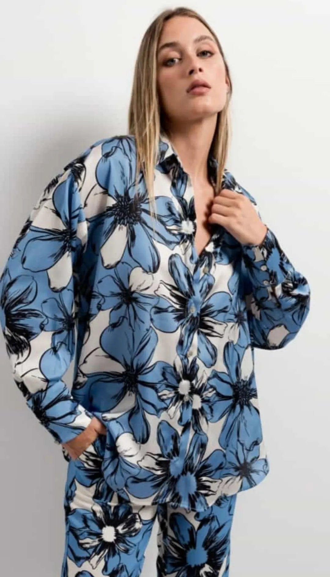 Camicia in raso