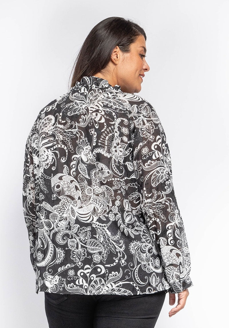 Blusa fantasia floreale