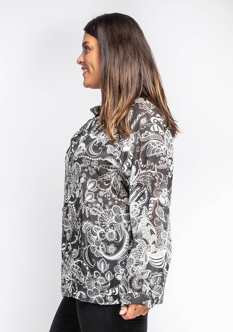 Blusa fantasia floreale