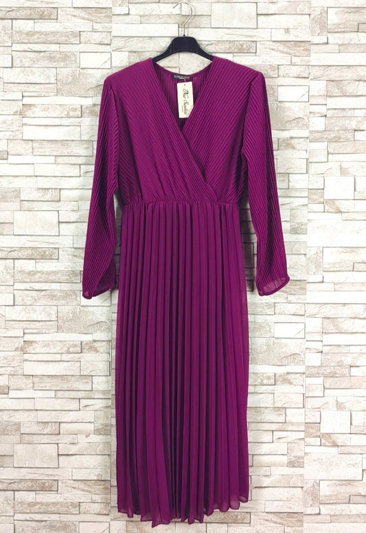 Abito lungo plissettato