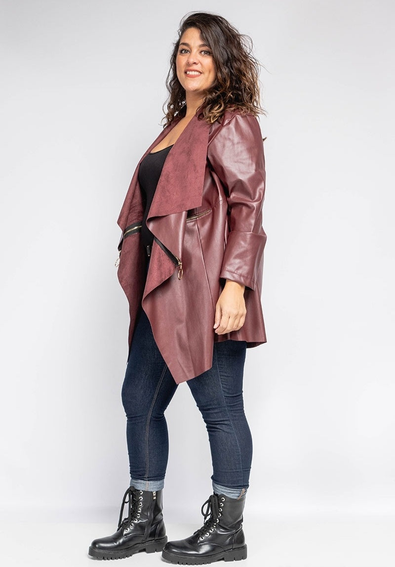 Giacca in ecopelle Taglie Comode - Curvy