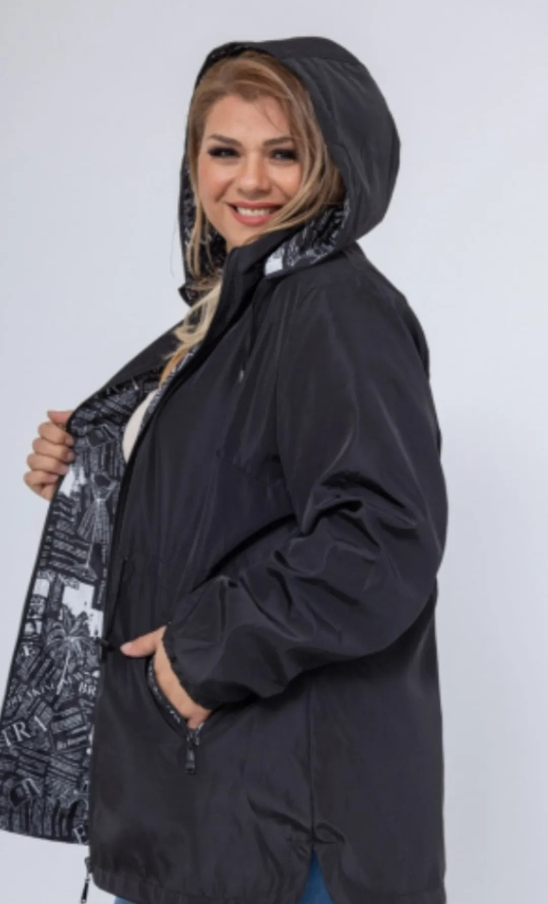 Parka impermeabile reversibile