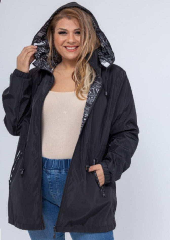 Parka impermeabile reversibile