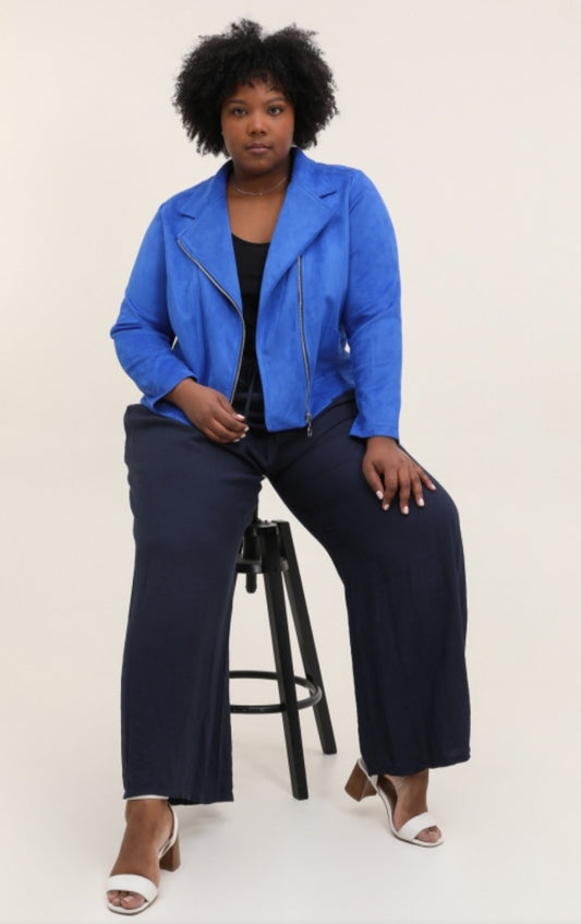 Giacca in tessuto scamosciato