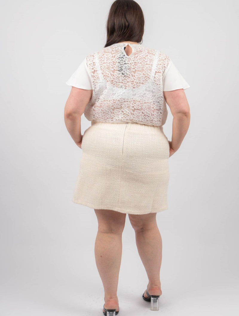 Blusa con maniche volant