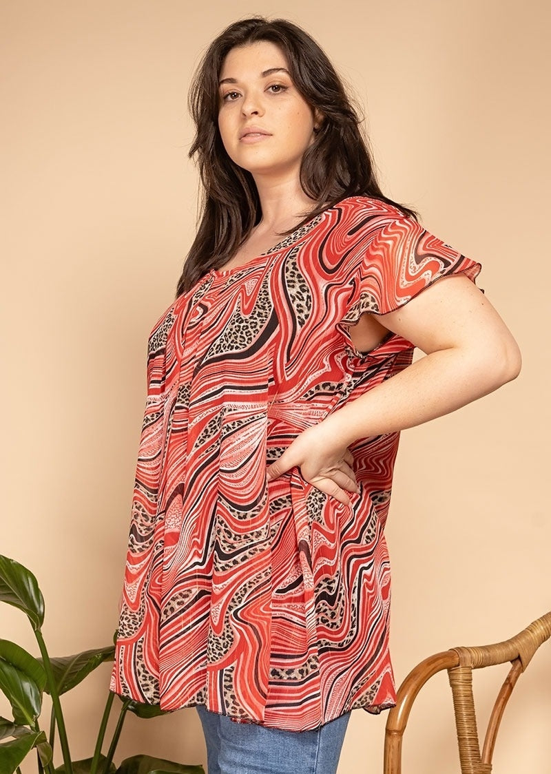 Casacca con filamenti in lurex oro