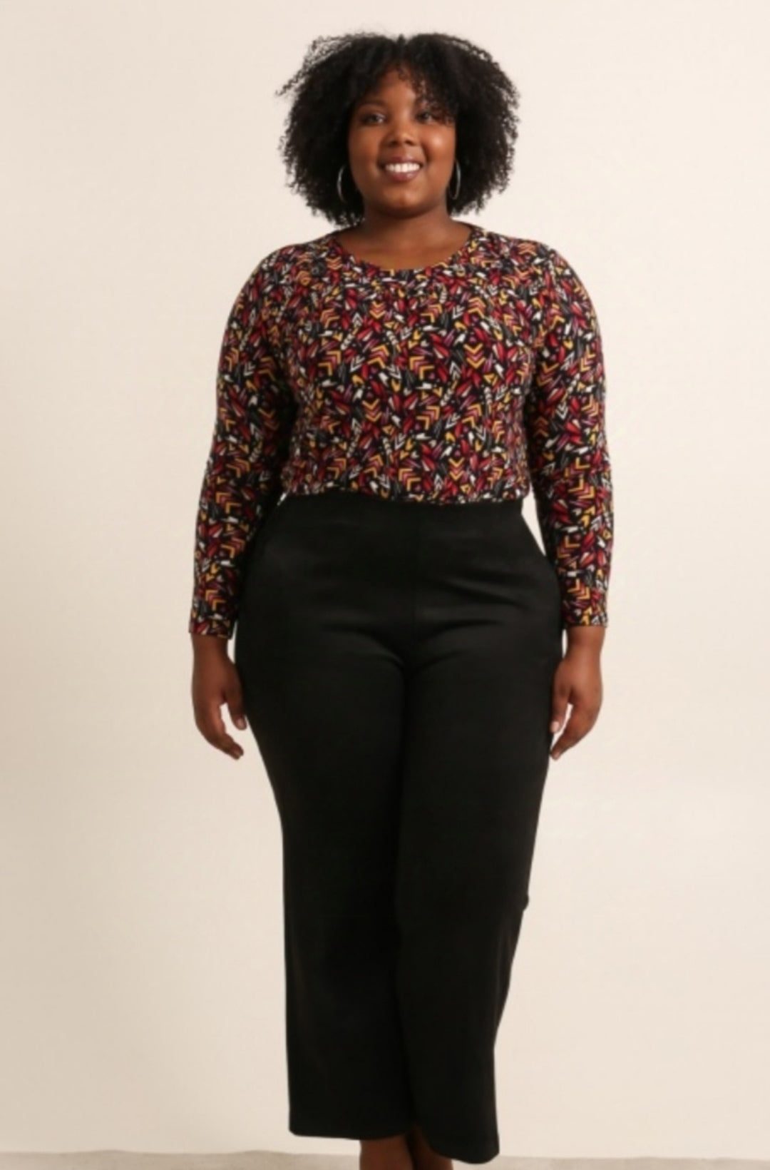 Pantalone curvy in velluto