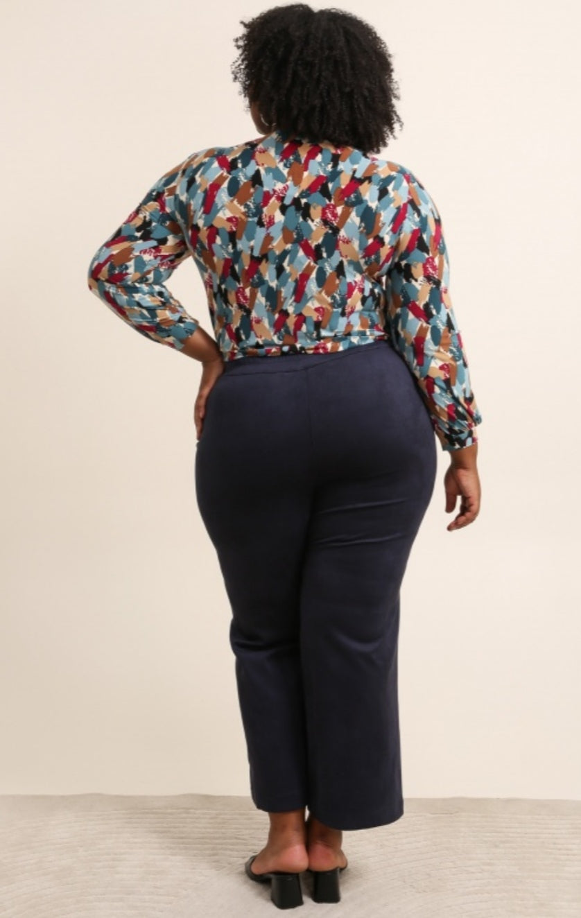 Pantalone curvy in velluto