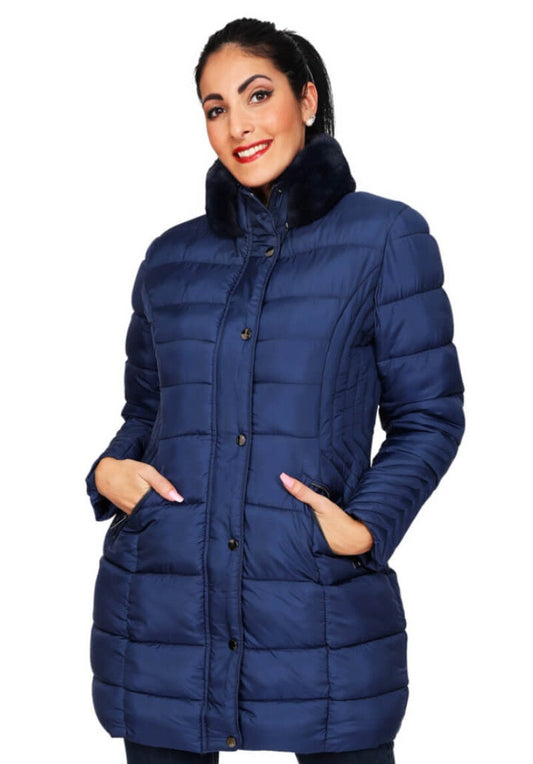 Giacca trapuntata curvy