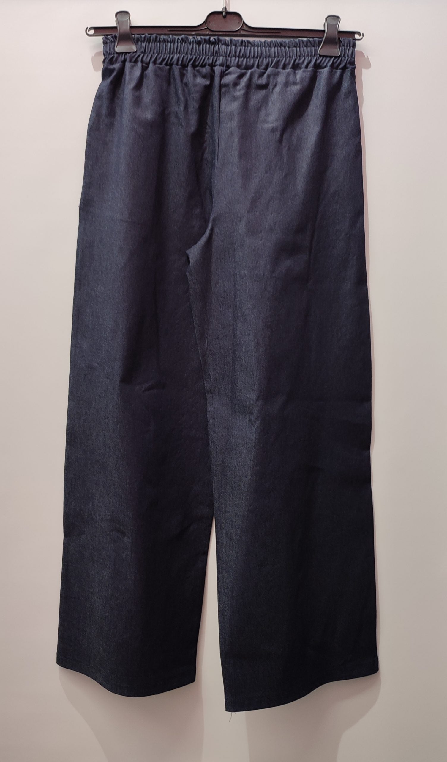 Pantaloni effetto denim elasticizzato