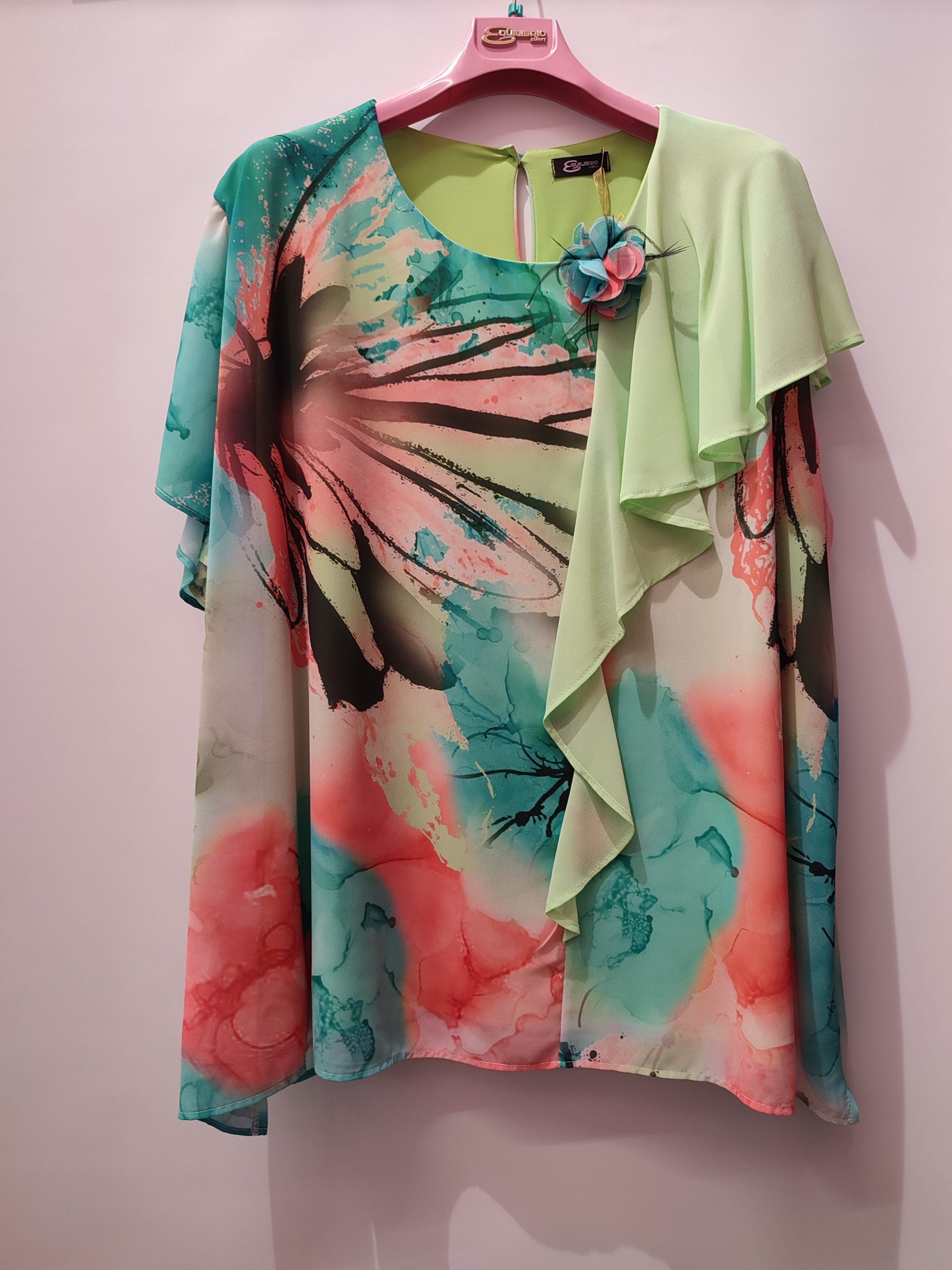 Casacca con dettagli floreali
