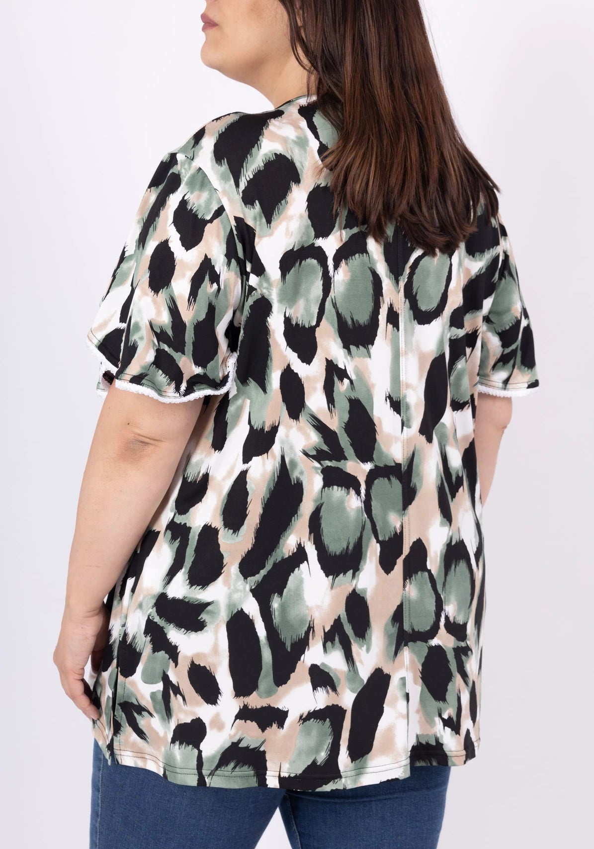 Casacca a fantasia- taglie conformate- curvy