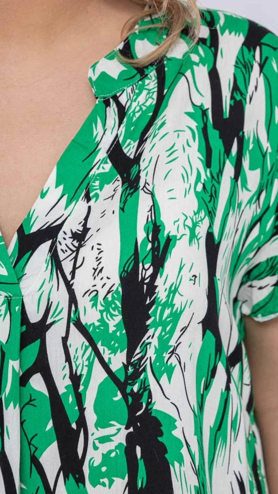 Blusa con motivo fantasioso