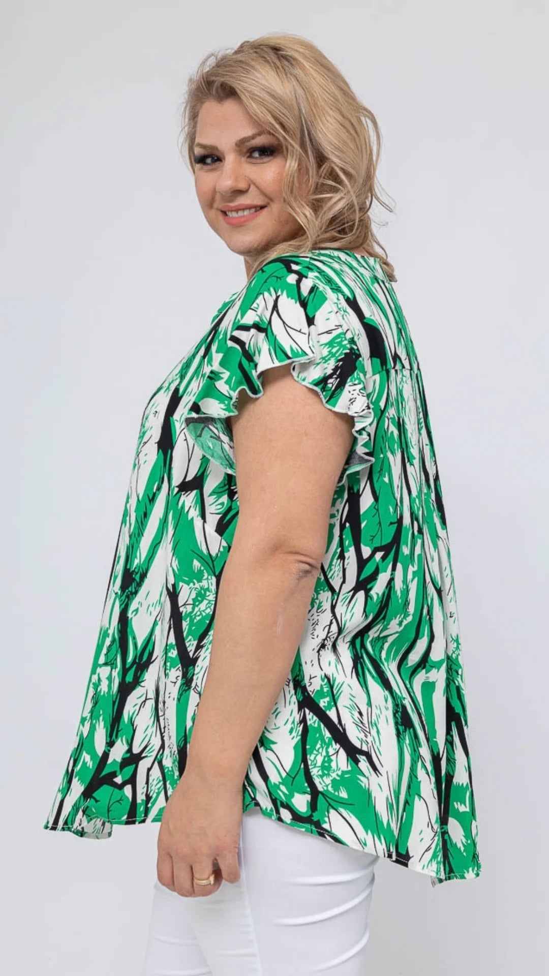 Blusa con motivo fantasioso