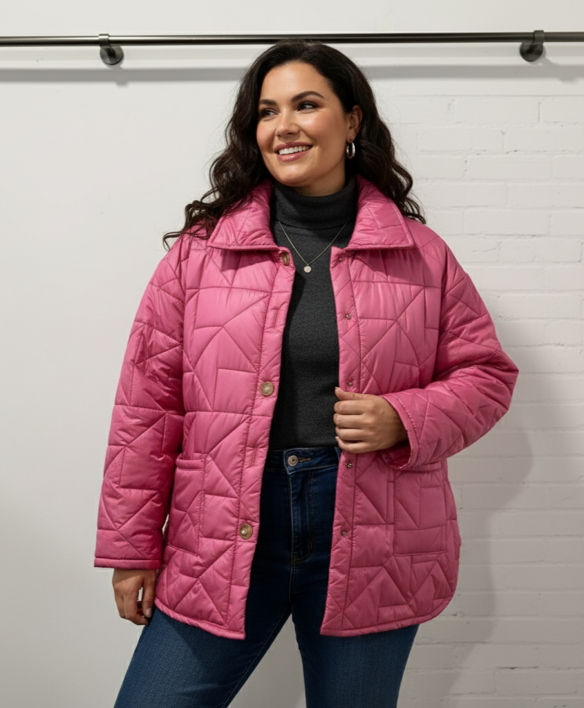 Giacca Trapuntata Elegante e Confortevole - Taglie Comode - Curvy