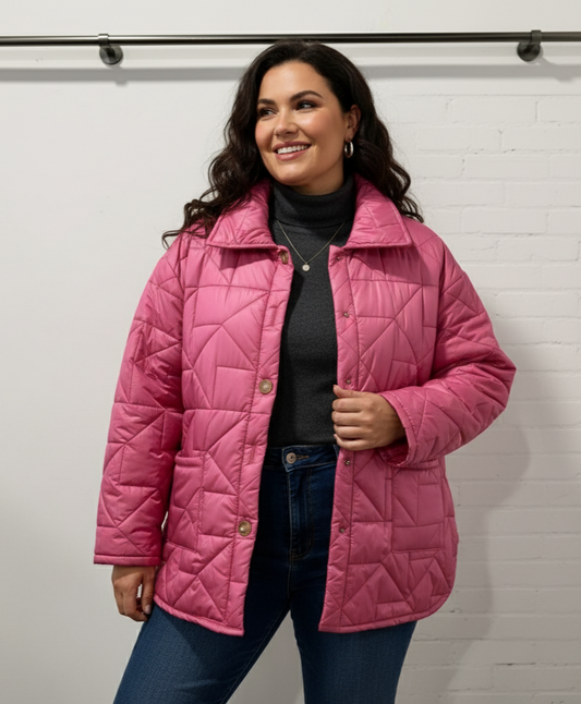 Giacca Trapuntata Elegante e Confortevole - Taglie Comode - Curvy