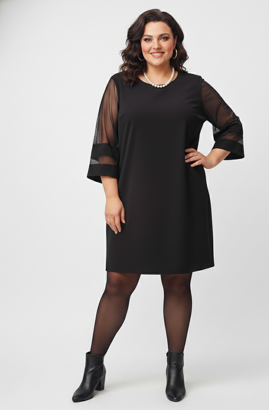 Abito con Maniche in Tulle