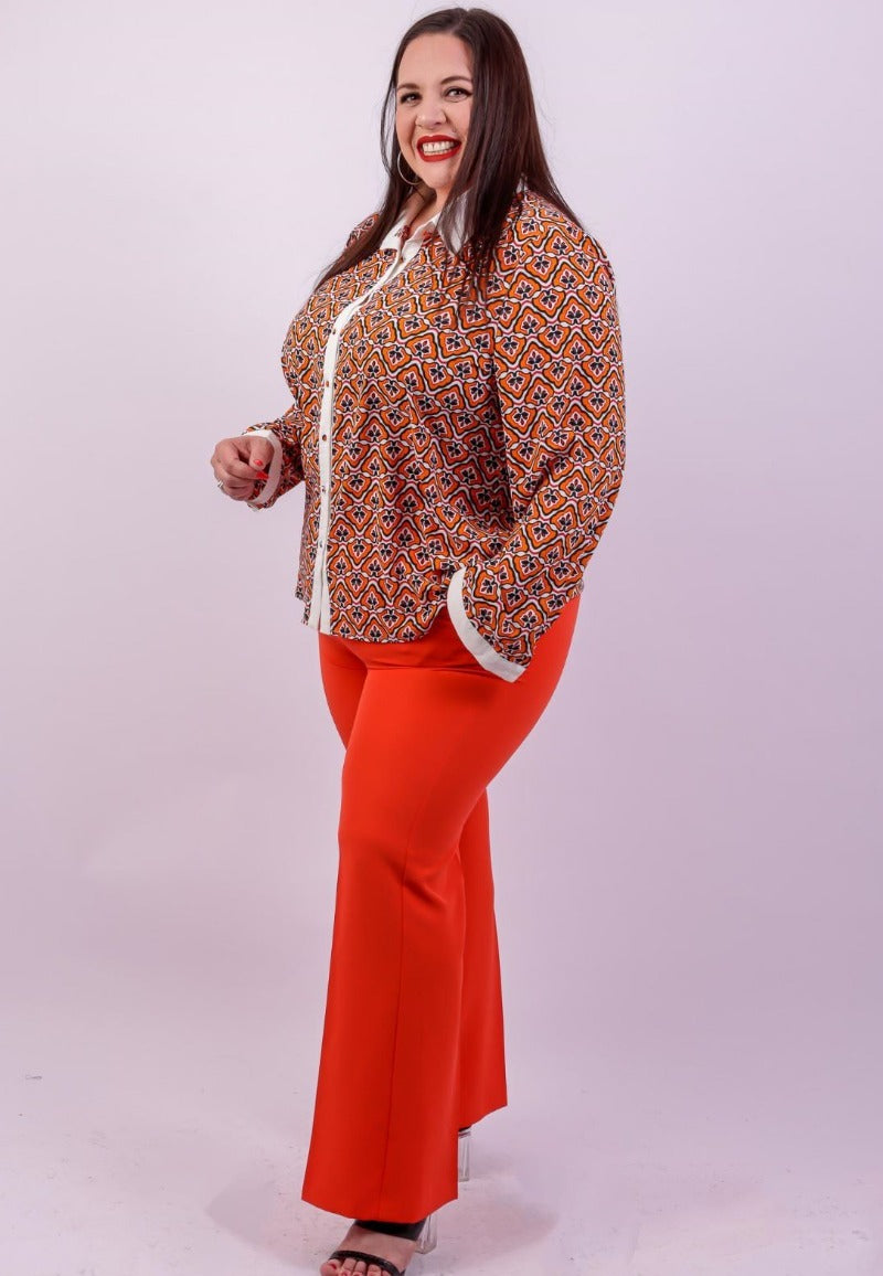 Camicia con stampa floreale  Taglie Comode