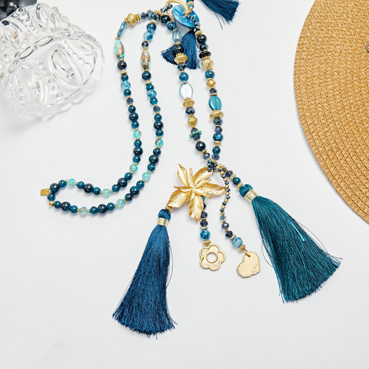 Collana lunga in acciaio inssidabile