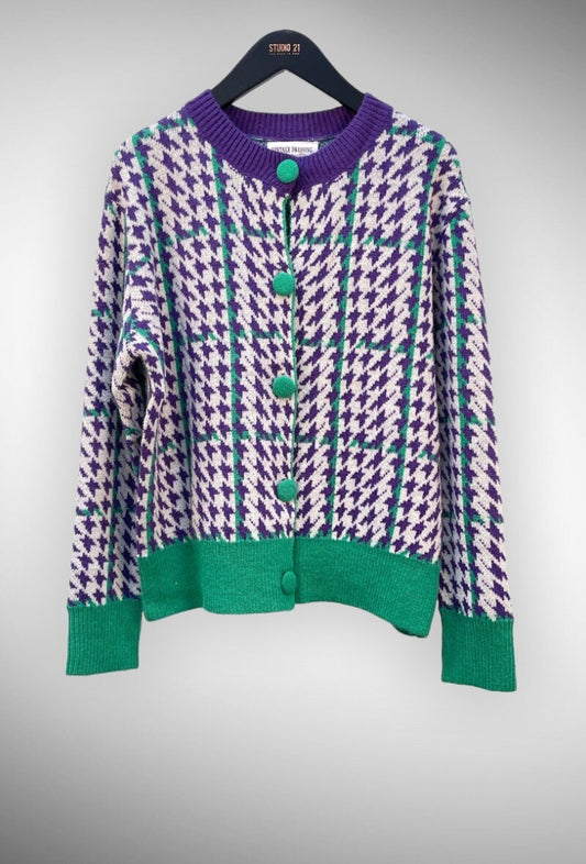 Cardigan disegni geometrici