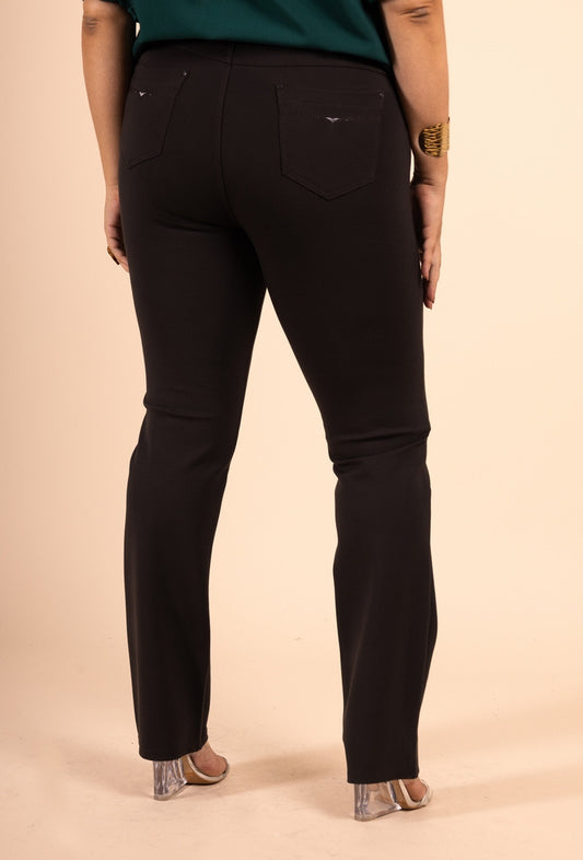 Pantaloni Elasticizzati a Vita Alta