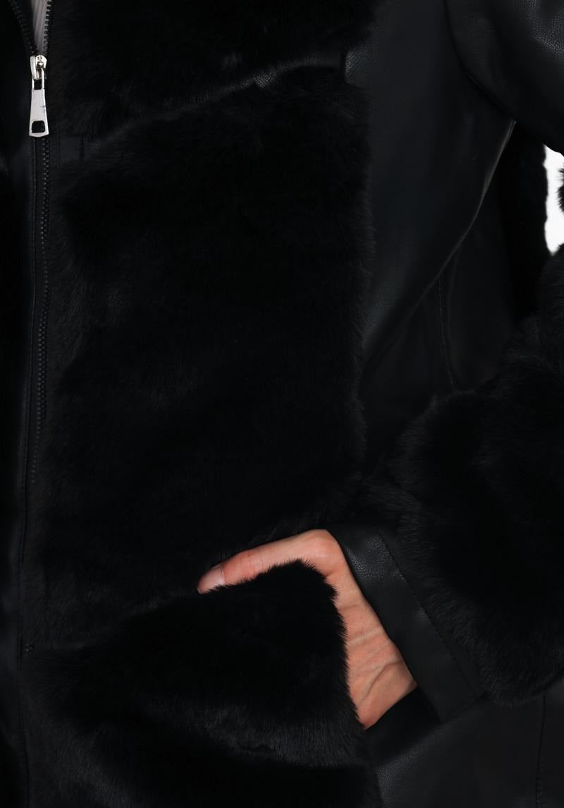 Parka in pelle vegana "Carla"