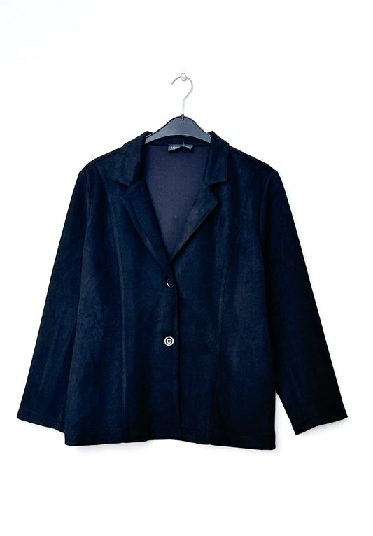 Giacca in pelle scamosciata